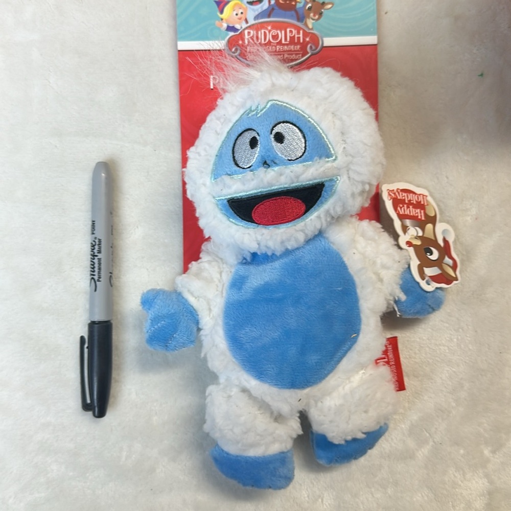 Rudolph The Red Nosed Reindeer Plush Squeaky Toy Christmas Abominable Snowman - Picture 4 of 4